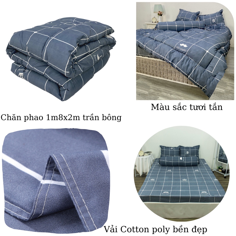 Chăn Phao, Chăn Bông Siêu Nhẹ Sét 5 món Poly Cotton Bền Đẹp - ZingZingMart chăn phao