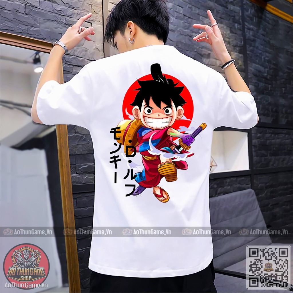 ☘️ Áo thun Luffy Mẫu mới cực đẹp / Áo One Piece Đảo Hải Tặc 3D T-shirt white Monkey D Luffy ATT02 [AoThunGameVn]