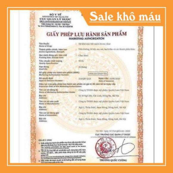 Xịt khử mùi hôi nách Deora Clear -Quyên Lara Khử mùi hôi nách Nhanh chóng,đơn giản,tiết kiệm Giúp giữ mùi thơm suốt 24h