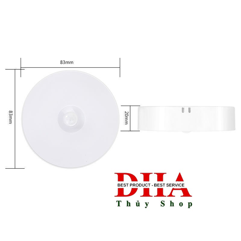 ĐÈN CẢM ỨNG DÁN TƯỜNG, CẦU THANG, TỦ, GIƯỜNG GBL 6 LED THÔNG MINH  - ÁNH SÁNG TRẮNG.