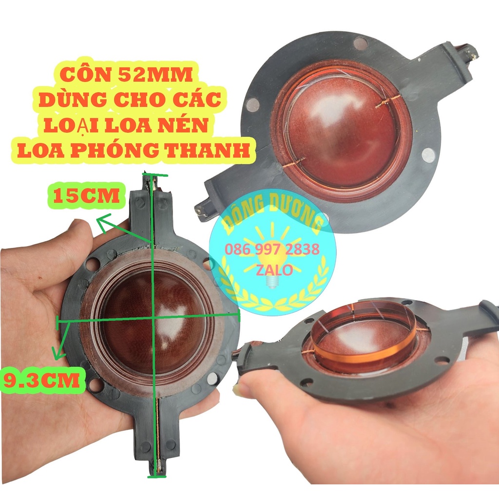 COIL LOA PHÓNG THANH - CÔN LOA NÉN 30W DB KÍCH THƯỚC 52MM