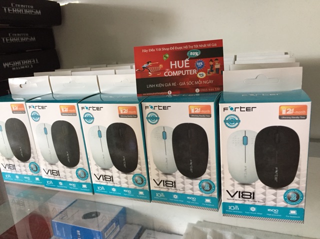 Chuột không dây Forter V181 - BH 12T (Đen) | BigBuy360 - bigbuy360.vn