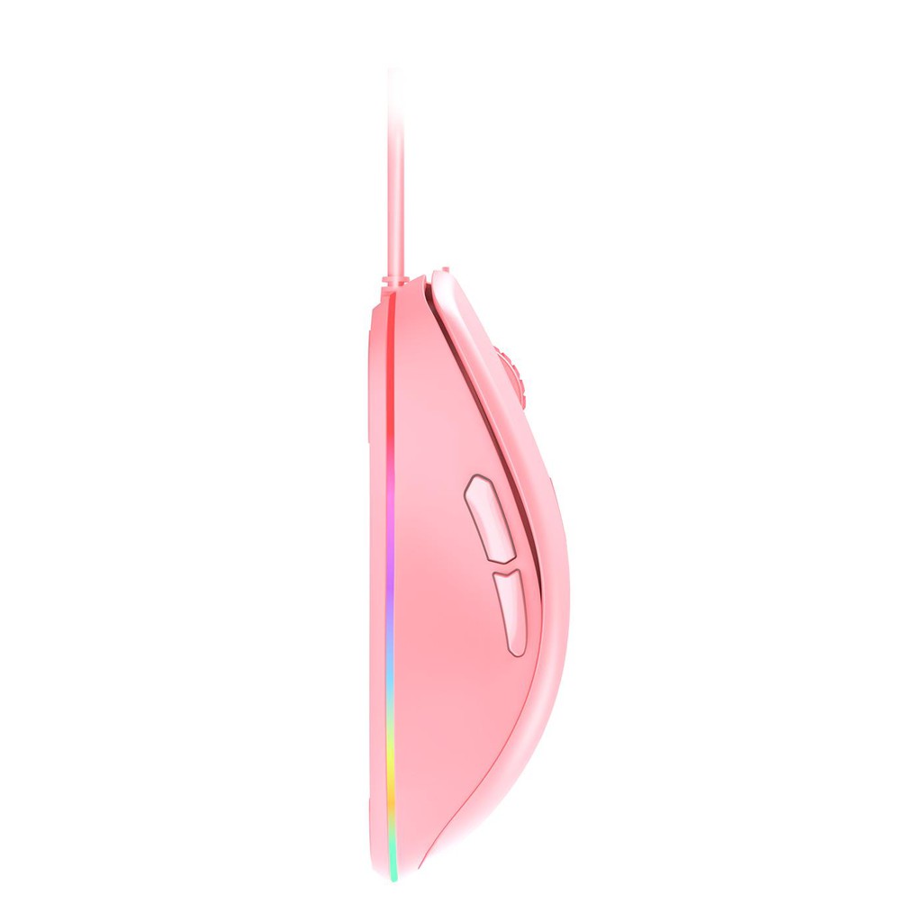 Chuột Gaming DAREU EM908 Pink (LED RGB, BRAVO sensor) - EM908 Hồng