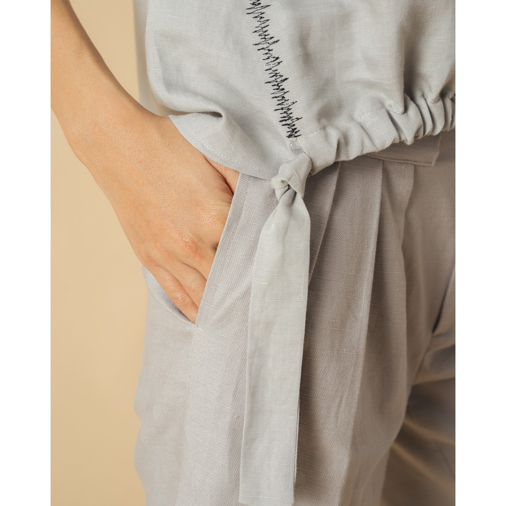 Áo Linen Xám F2 Fashion &amp; Freedom