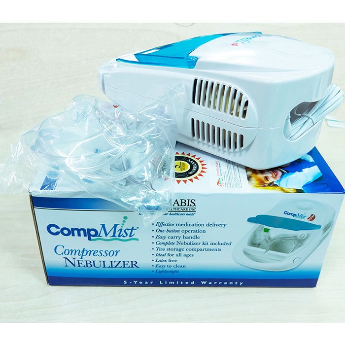 Máy xông mũi họng MABIS COMPMIST Compressor Nebulizer NEW -Máy xông khí dung cho bé & người lớn - Chính hãng