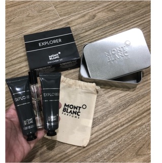 Set 3 món kèm hộp và túi mont blanc explorer 2019 edp