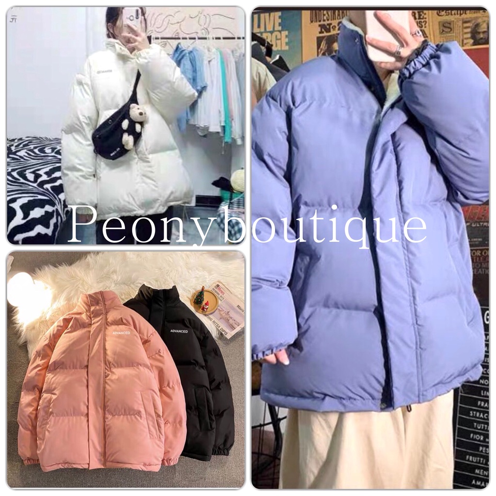 Áo Phao Advenced PEONYB Unisex [FREESHIP]  Jacket ấm mùa đông màu pastel cá tính năng động Ulzzang