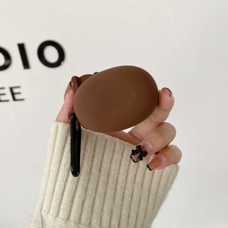 Vỏ Bảo Vệ Hộp Sạc Tai Nghe Không Dây Baseus Bowie E2 Bằng Silicon Họa Tiết Phi Hành Gia Hoạt Hình Cho Baseus E2