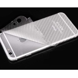 Miếng dán full mặt lưng vân Carbon cho iphone