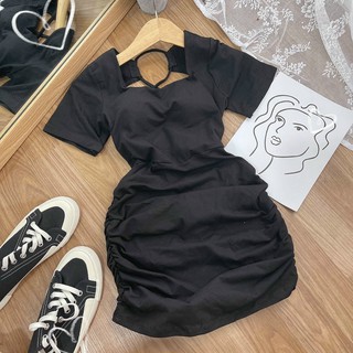 ĐẦM BODY ĐEN ĐAN DÂY LƯNG SEXY.