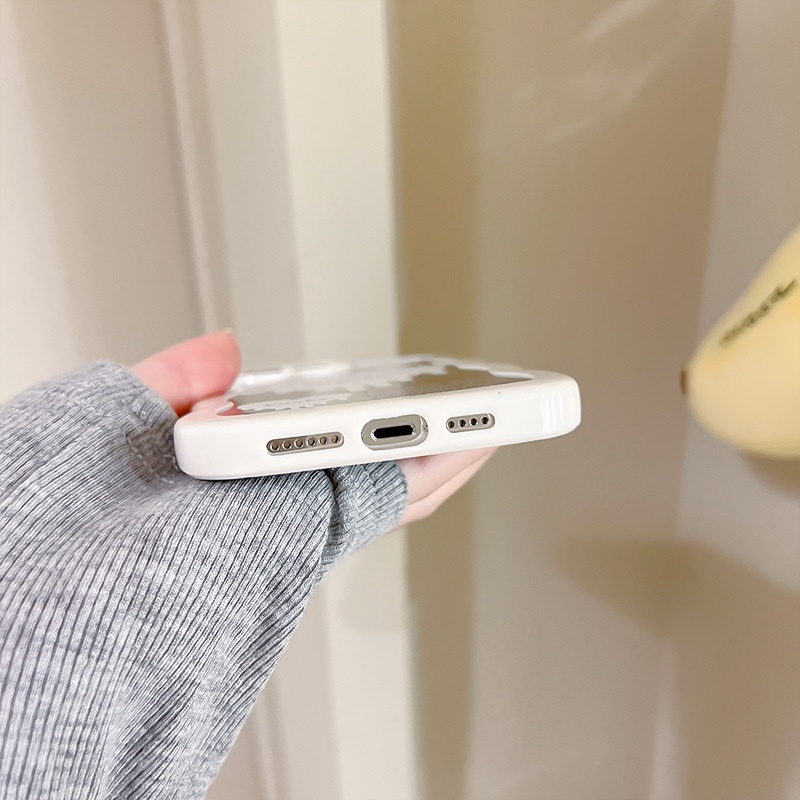 Ốp lưng iphone ốp Điện Thoạii Mặt Gương Họa Tiết Trái Tim Cho iPhone 14 13 12 11 promax XS XR xsmax se2020 6 7 8plus