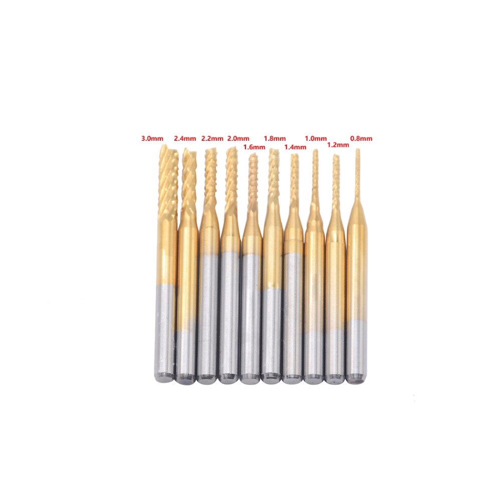 1 Mũi Cắt Khoét Cạnh Bằng Titan 2.0mm 2.5 0.6 0.8 3.0 1.8 1.0 1.5mm