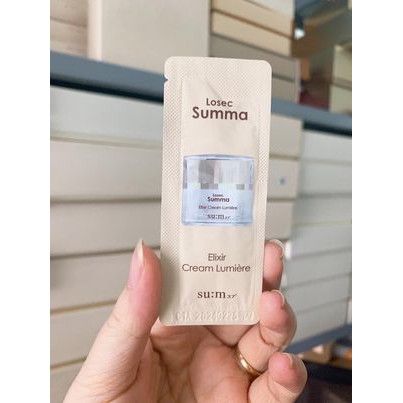 Combo 10 Gói Kem Dưỡng Trắng Da, Mờ Thâm Nám, Căng Bóng Sum Losec Summa - Su:m37 Losec Summa Elixir Cream Lumière