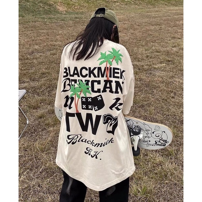 [ Rẻ vô địch ] Áo thun cotton tay lỡ dáng rộng unisex - Cây Dừa