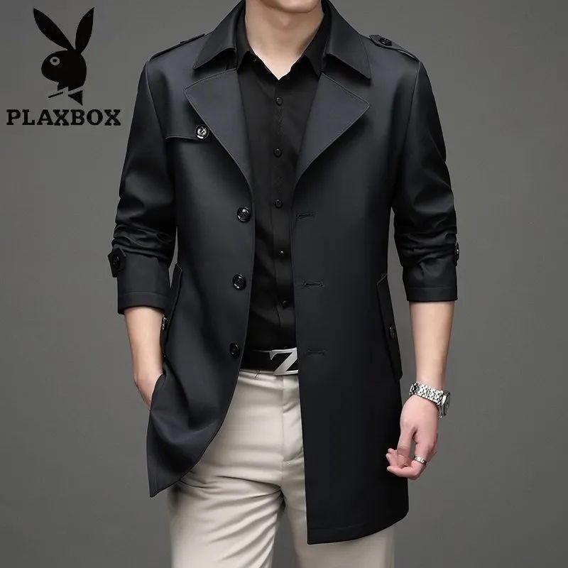Áo Khoác Nam Chống Gió Phong Cách Doanh Nhân Thời Trang Xuân Thu Mới 2022