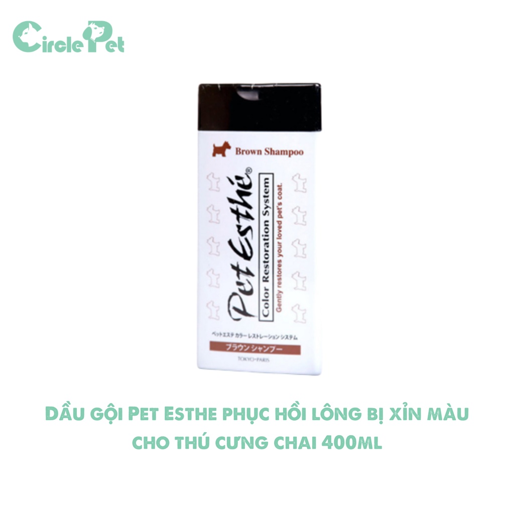 Dầu Gội Pet Esthe Phục Hồi Lông Bị Xỉn Màu Cho Thú Cưng Chai 400ml - Circle Pet