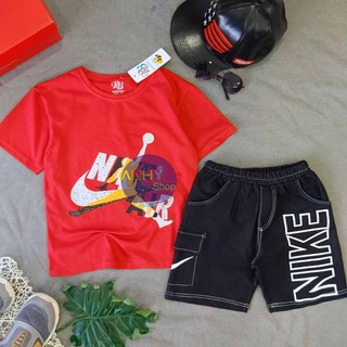 BỘ THUN GIẢ JEAN BÉ TRAI SIZE CỒ
