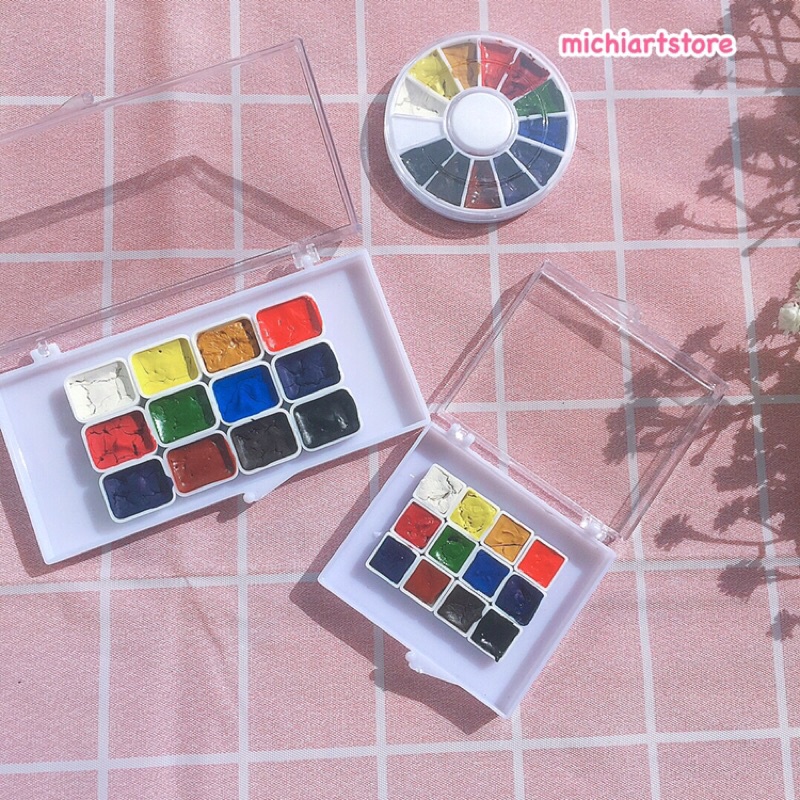 [Michi Art Store] [Quà tặng] Màu nước Pebeo Watercolour 12 màu