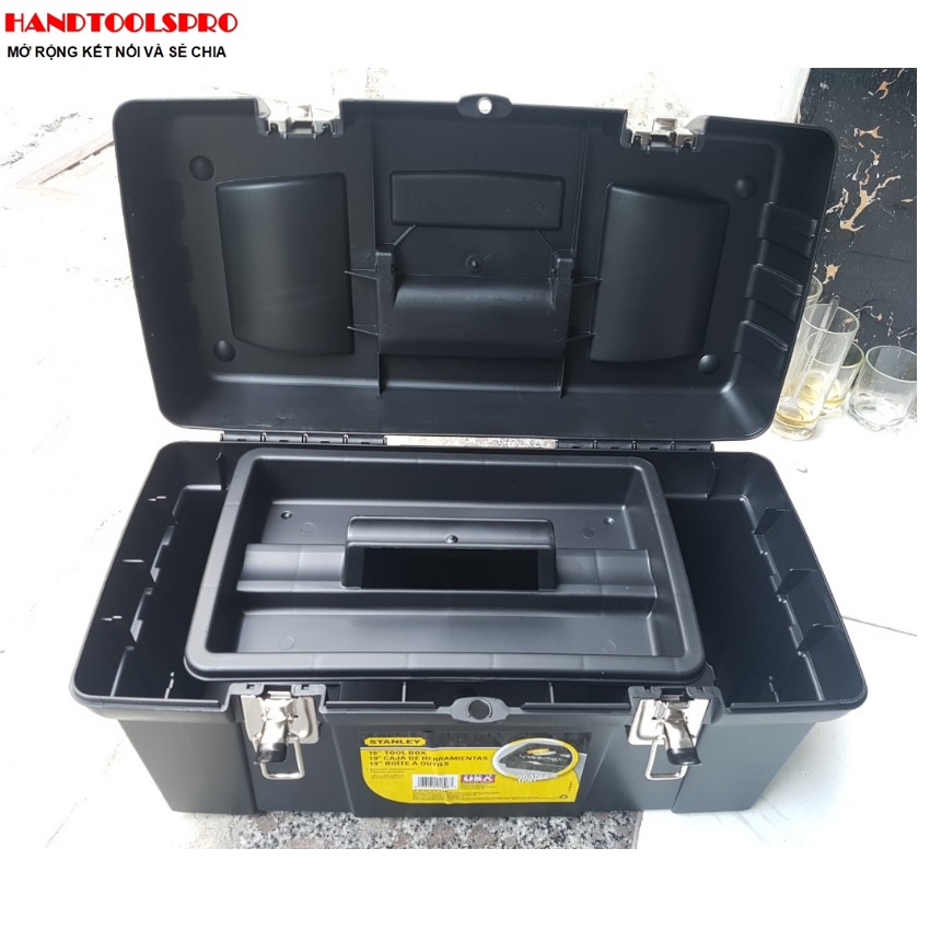 Thùng đựng đồ nghề móc khóa kim loại 493x252x244mm Stanley STST19005 MADE IN USA
