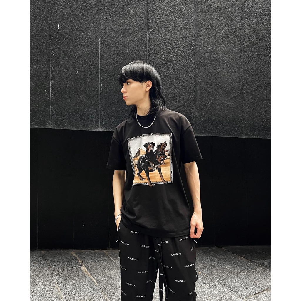Áo Thun Mikenco Chó 3 Đầu CEBERUS TSHIRT, Áo Phông Unisex Nam Nữ