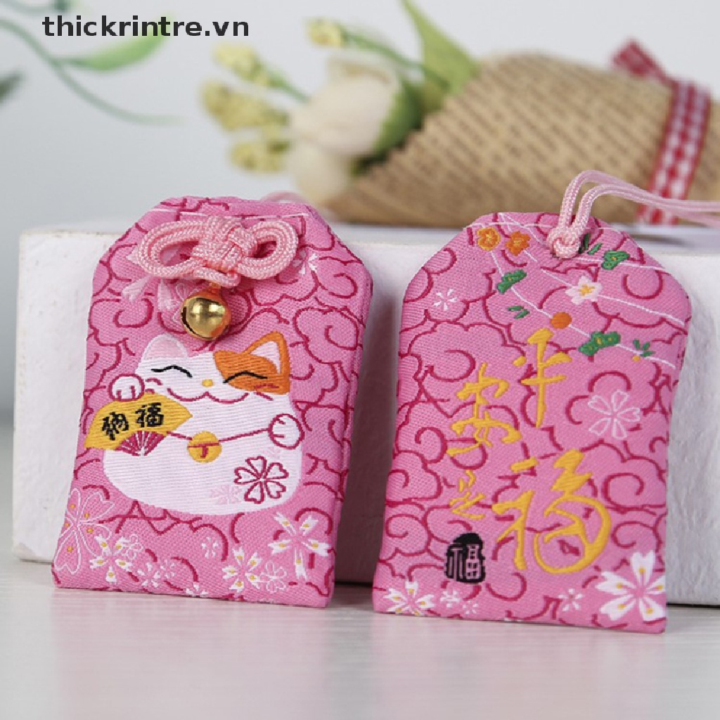 Móc khóa thêu hình Omamori Pray an toàn đẹp mắt