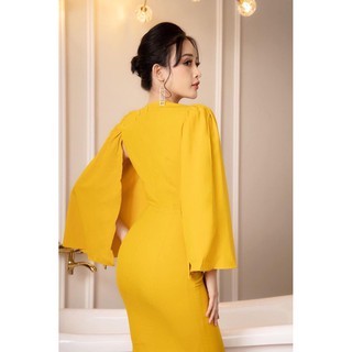 Đầm dạ hội đuôi cá tay xẻ