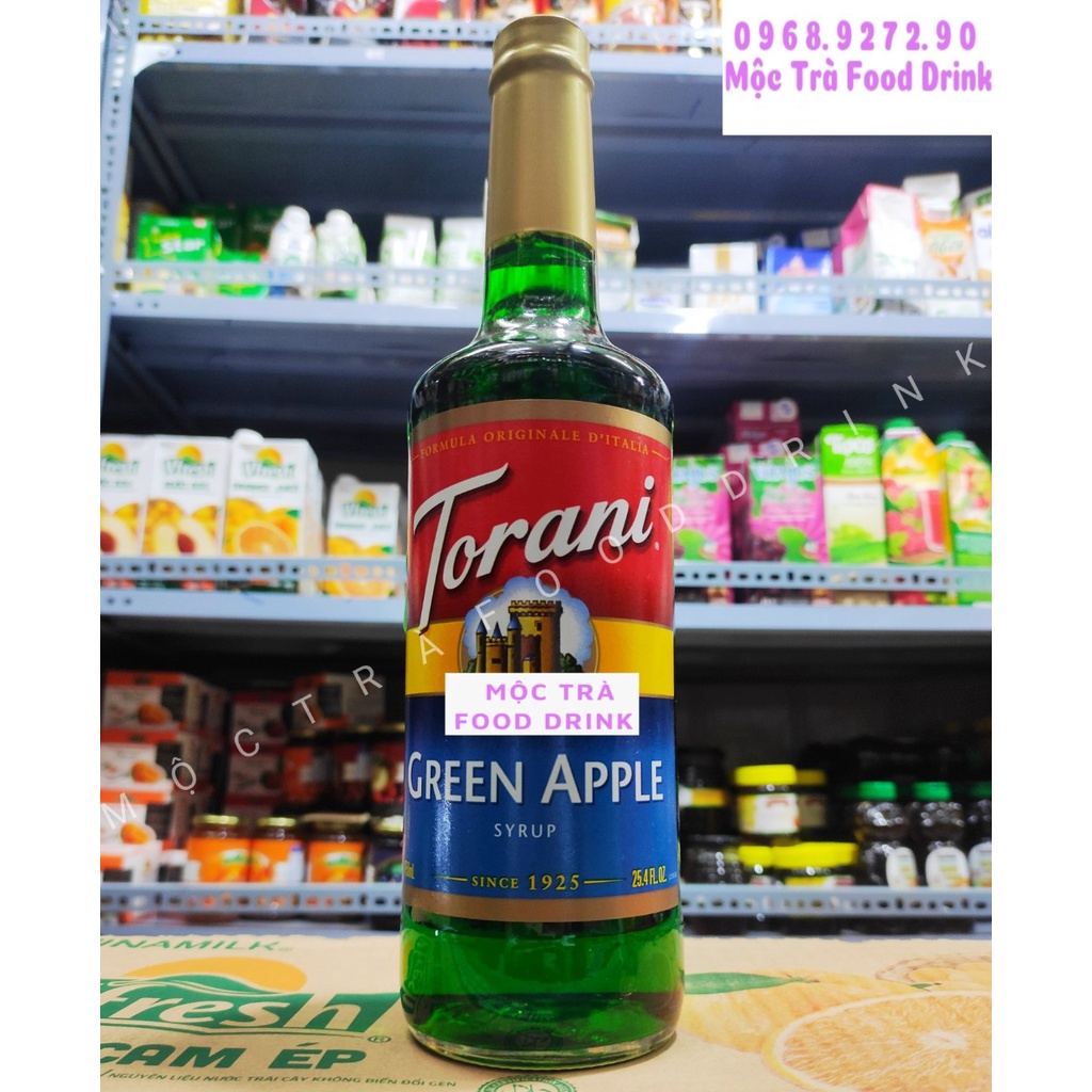 SYRUP ĐÀO Xi rô HIỆU TORANI Nước Ép Trái Cây VỊ Đào 750ML
