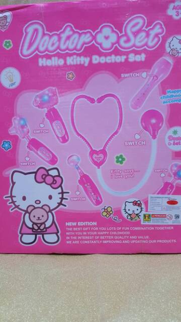 Bộ Đồ Chơi Bác Sĩ Hình Hello Kitty Dễ Thương Cho Bé