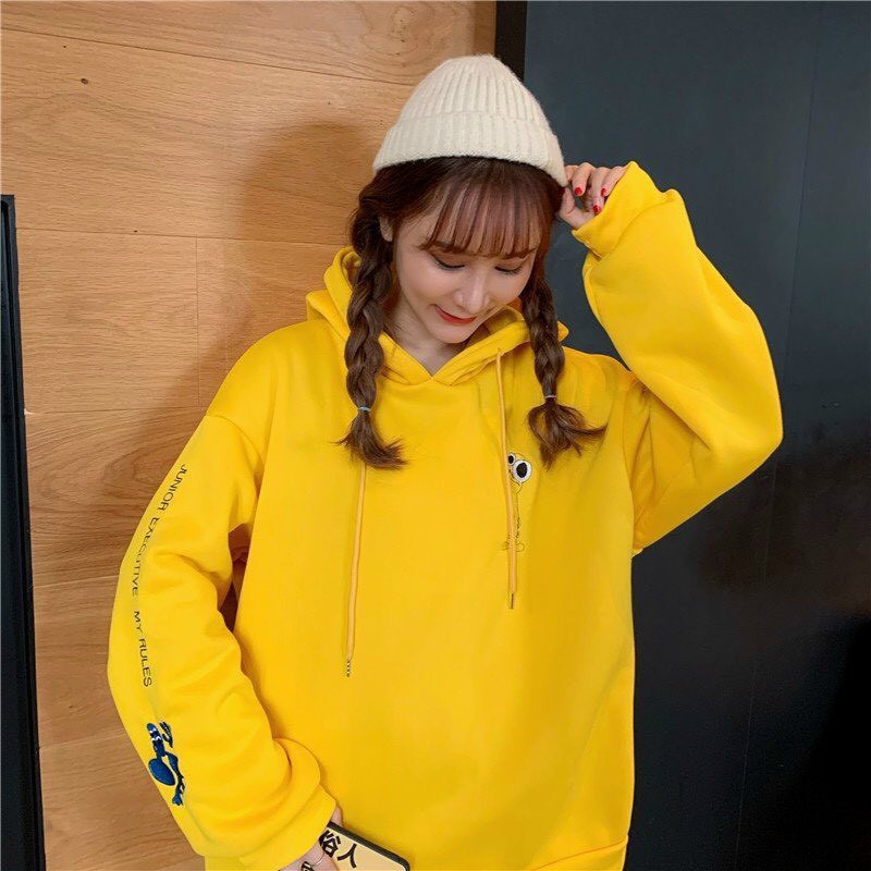 Áo khoác, áo hoodie unisex nam nữ nỉ ngoại người ngoài hành tinh cute năng động thời trang học đường