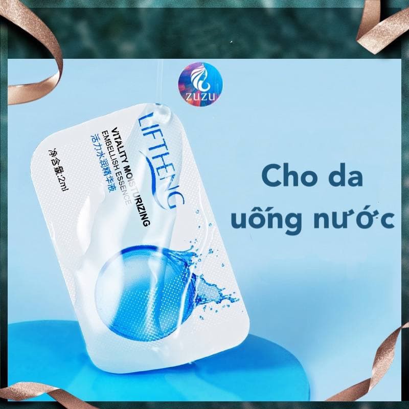 HỘP 8 VIÊN Mặt nạ Cấp nước dưỡng da, HỒI SINH LÀN DA THÔ RÁP SẦN SÙI HYALURONIC HYDRATING MASK