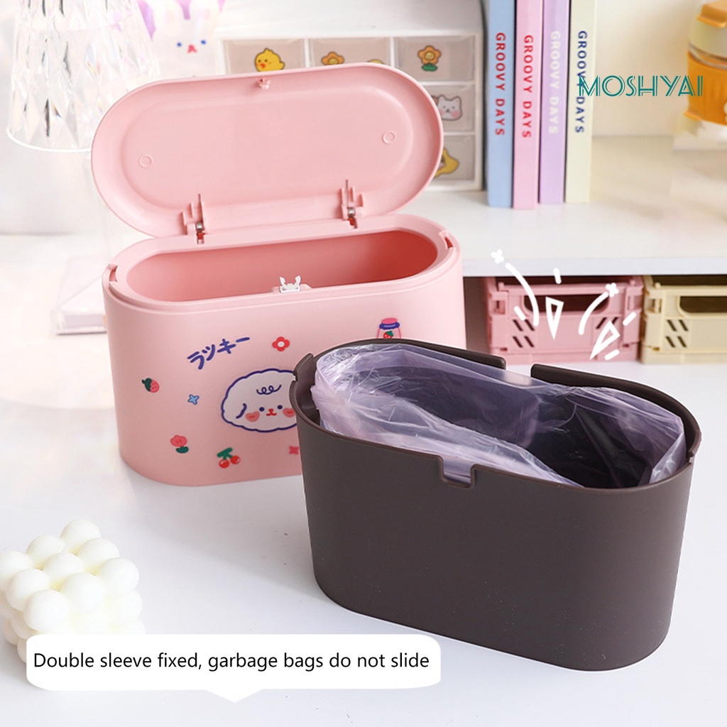 Thùng Rác Để Bàn Bằng PP Sức Chứa Lớn Tiết Kiệm Không Gian