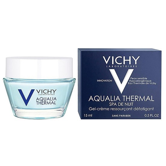 {MẶT NẠ SÁNG DA}  Mặt nạ ngủ dưỡng ẩm giúp làm sáng da Vichy Aqualia Thermal Night Spa 15ml