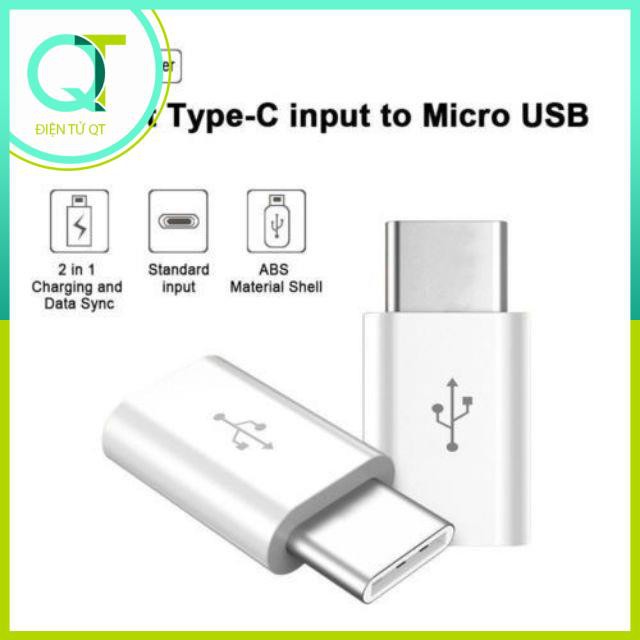 Cổng Chuyển Đổi MicroUSB Sang Type C, typeC,type-C