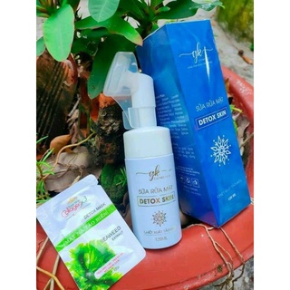 Sữa rửa mặt detox skin tặng kèm nạ thải chì