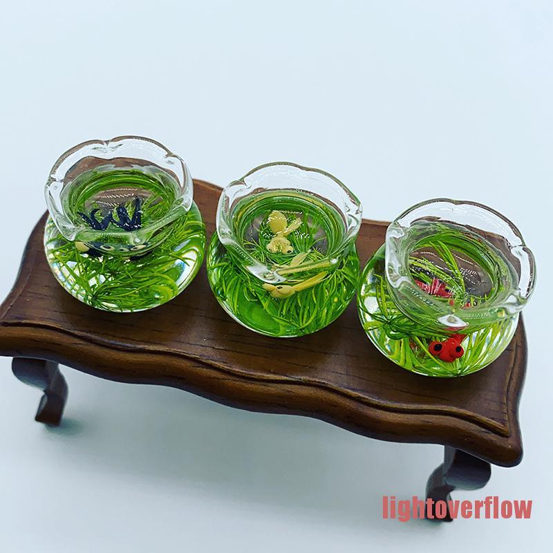 Tô Thủy Tinh Trang Trí Nhà Búp Bê Xinh Xắn