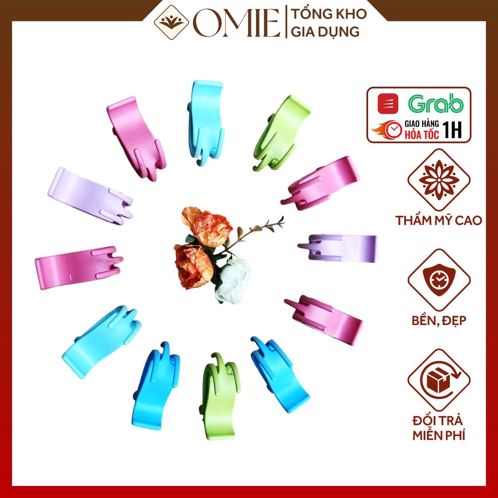 Set 12 kẹp càng cua 3 răng 5 răng OMIE kẹp tóc càng cua tạo xoăn nhẹ phong cách Hàn Quốc