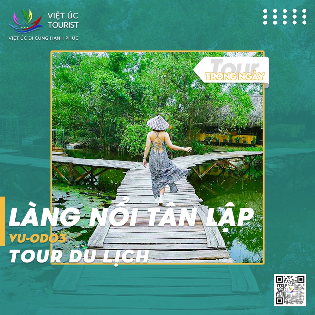 LONG AN [E-VOUCHER] Tour du lịch làng nổi Tân Lập trong ngày | Việt Úc Tourist
