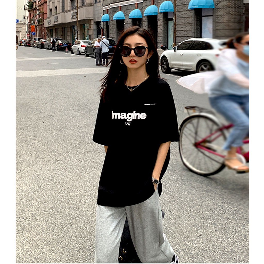 Áo Thun Nam Nữ Imagine VII Unisex - Kiểu áo phông form rộng tay lỡ Ulzzang Leevin Store