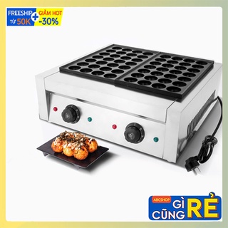 Máy nướng bánh bạch tuộc takoyaki công nghiệp khuôn Đôi