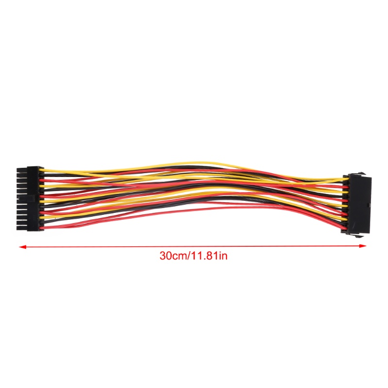 Dây Cáp Nối Dài Nguồn Điện ATX PSU 24Pin Dài 30CM Cho Bo Mạch Chủ 24Pin Male Sang Female