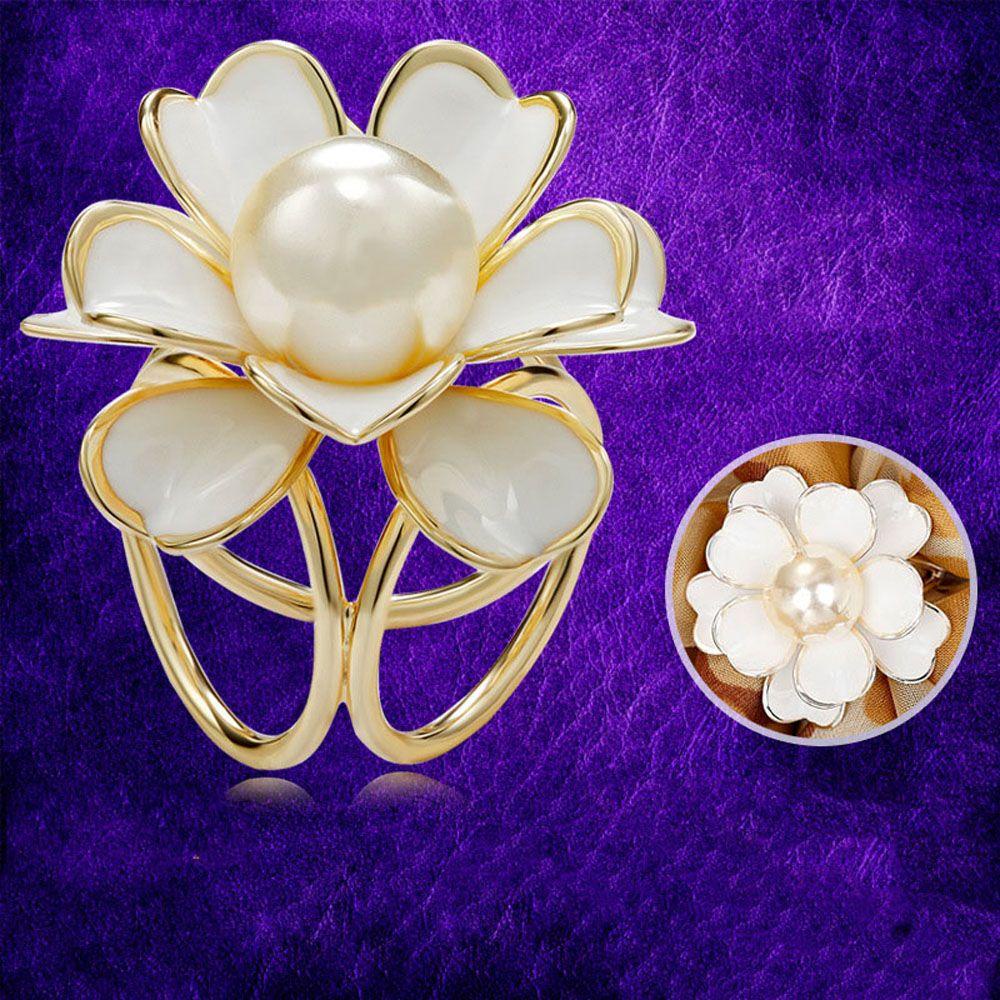 Ghim Cài Khăn Choàng Lụa Đính Đá Lấp Lánh Cho Nữ