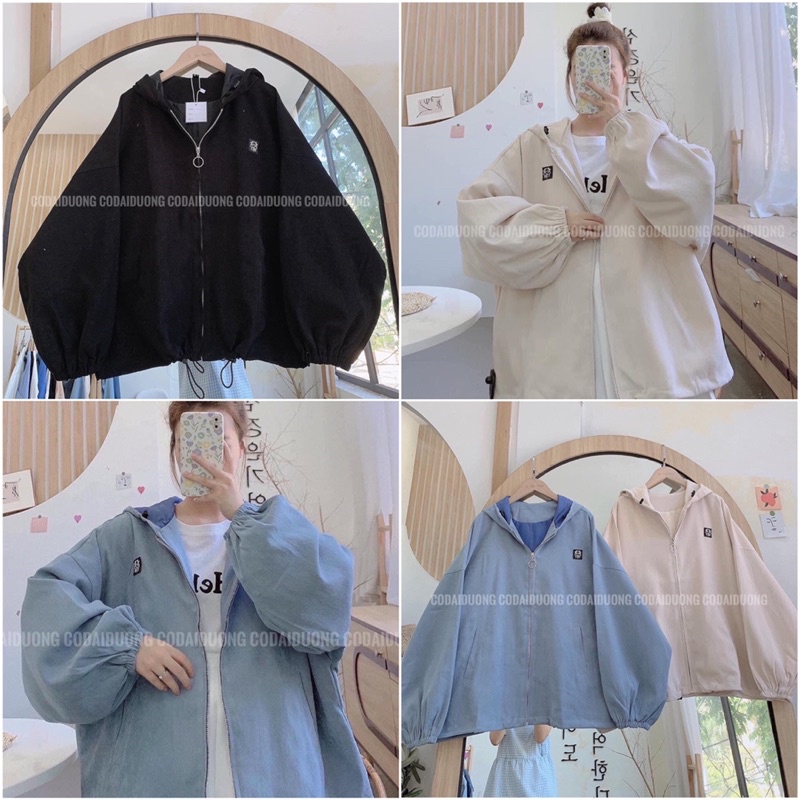[RẺ VÔ ĐỊCH] Áo Khoác Kaki Thêu logo ngực tay bồng siêu đẹp,From thụng Unisex,Áo khoác mùa đông Nữ đủ màu(ảnh thật)