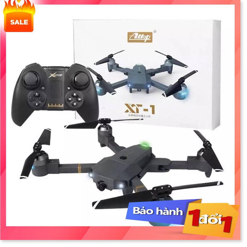 ✔️ [Top sale] -  Flycam mini, Máy bay điều khiển từ xa XT-1 kết nối Wifi quay phim chụp ảnh Full HD 720P