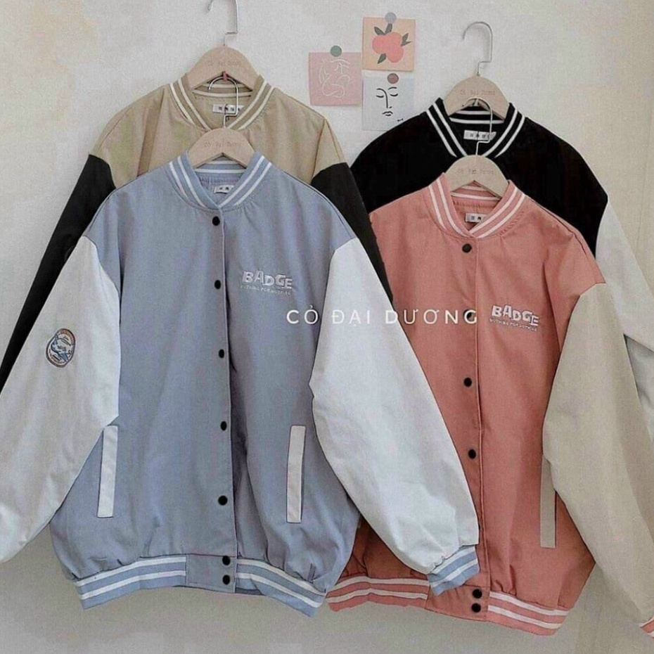 Áo khoác bomber nam nữ Unisex cao cấp 2 lớp dày dặn, áo khoác dù phao đẹp form rộng mặc đôi, couple màu đen K039 - Hàng