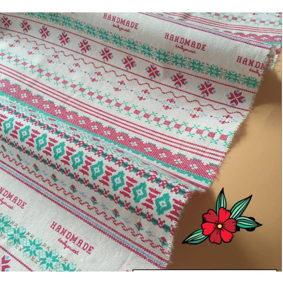 Vải bố, vải canvas đường diềm