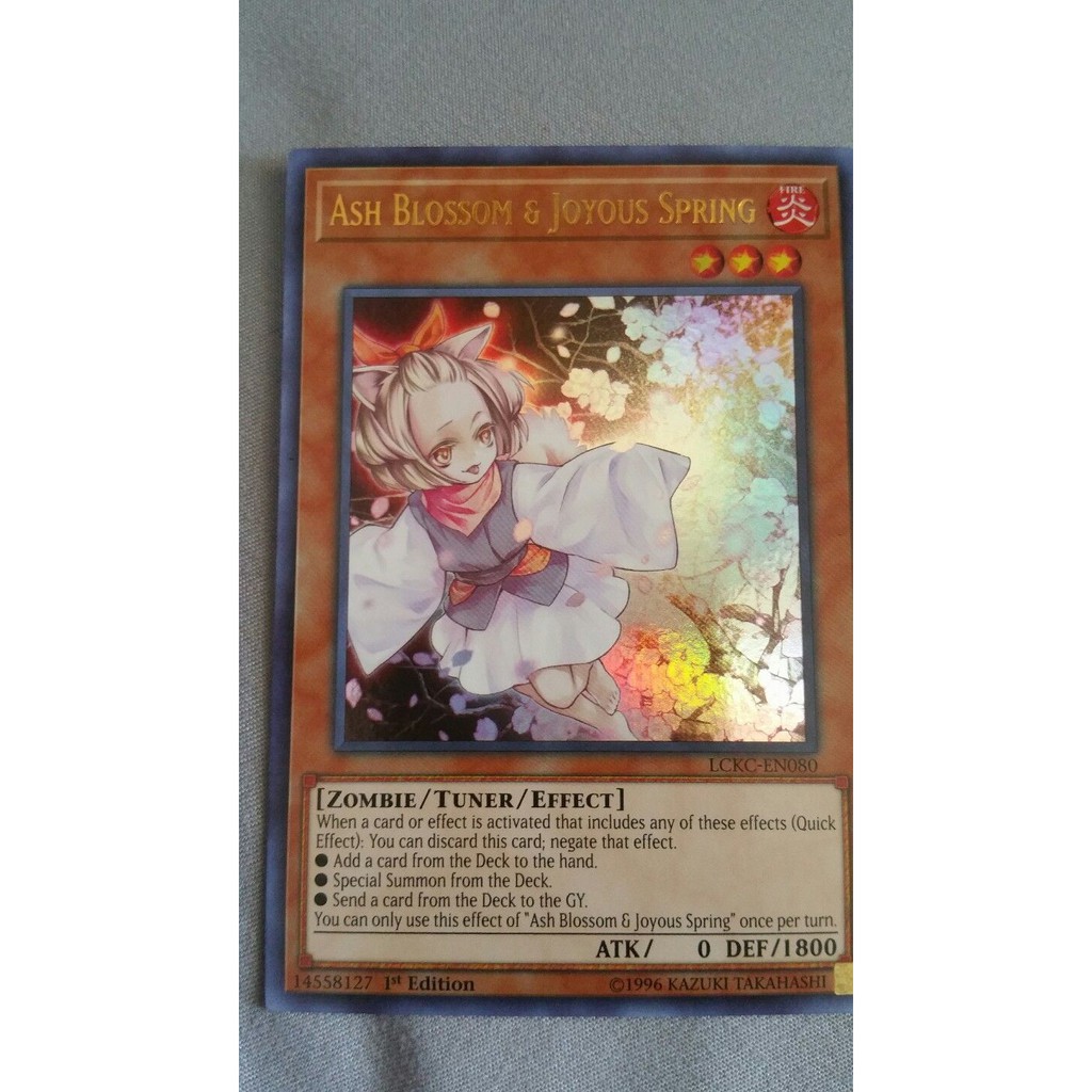 Thẻ bài YUGIOH – Ash Blossom & Joyous Spring – LCKC-EN080 – Ultra Rare – 1st