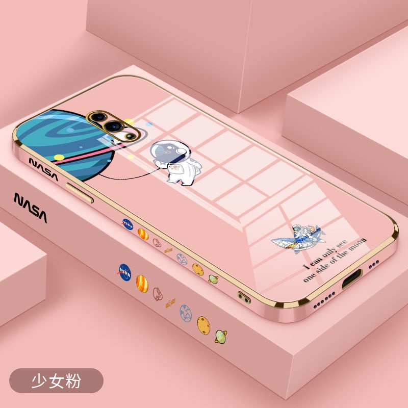 Ốp Điện Thoại Mạ Điện Hình Cá Mập/Phi Hành Gia Cho oppo reno 3 reno 3 pro reno reno2 renoZ