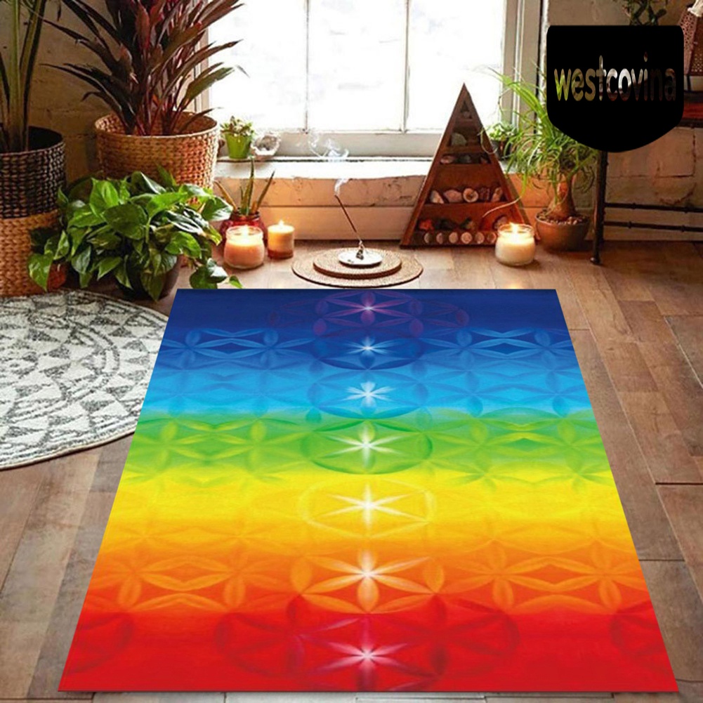 [Hot]☀ Thảm Tập Yoga / Đi Biển Mùa Hè Họa Tiết Chakra