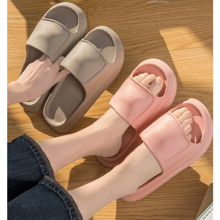 Dép quai ngang cặp đôi nam nữ trơn màu - US682 kèm ảnh thật