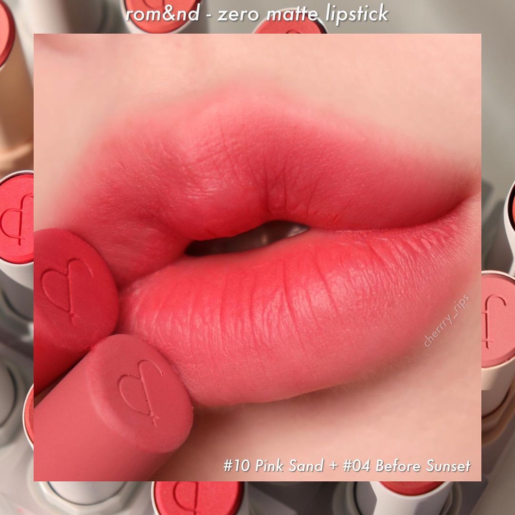 SON THỎI ROMAND ZERO MATTE LIPSTICK full bảng màu